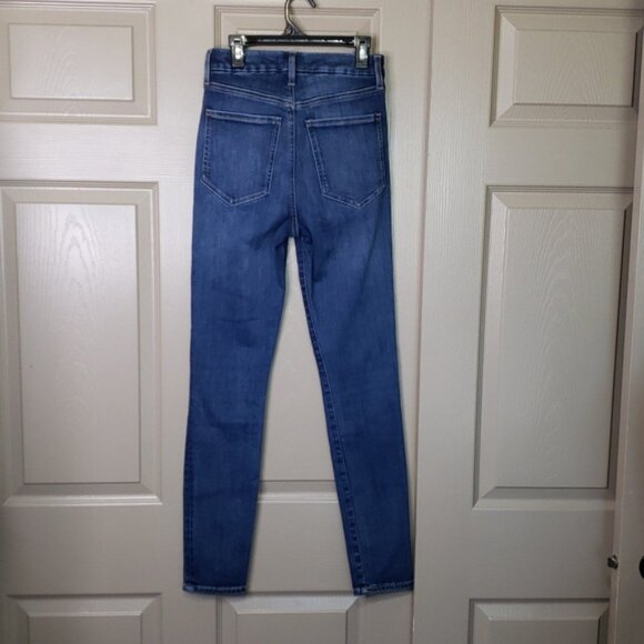 7 For All Mankind the ultra-high rise skinny Blue Women's Jeans Size 26 - Picture 5 of 9